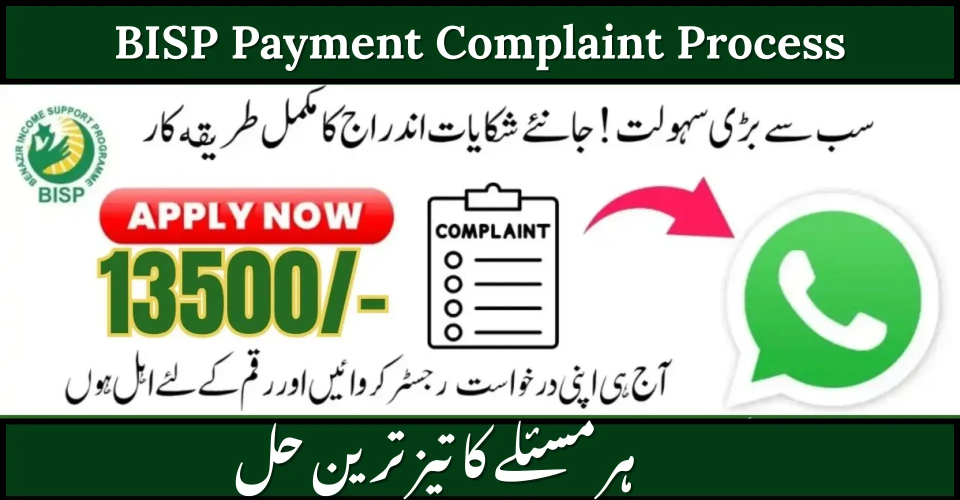 BISP Payment Complaint Process 2025 – Step-by-Step Guide for Quick Resolution
