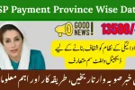 BISP Payment Province Wise Dates