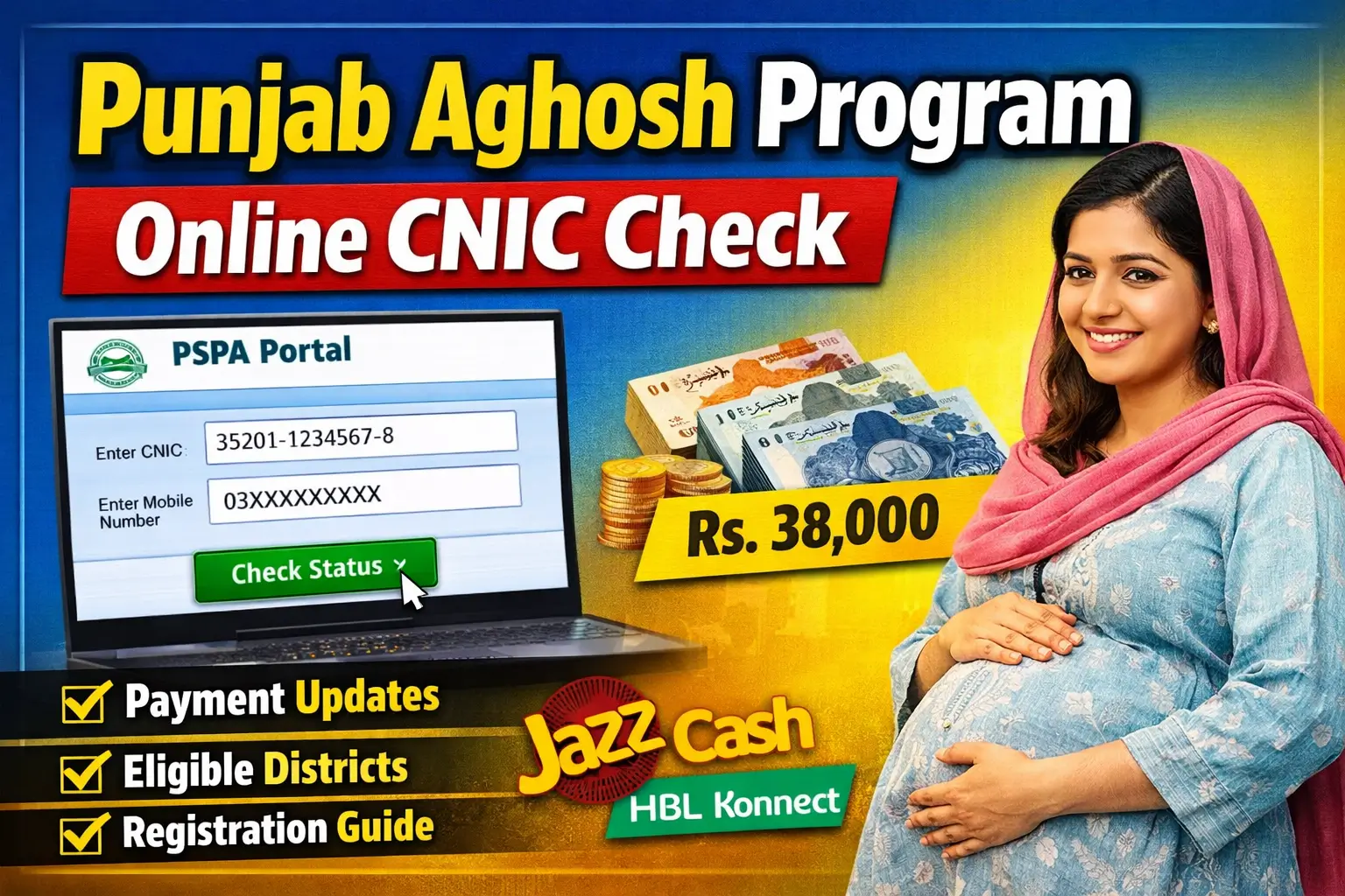 Punjab Aghosh Program Online CNIC Check