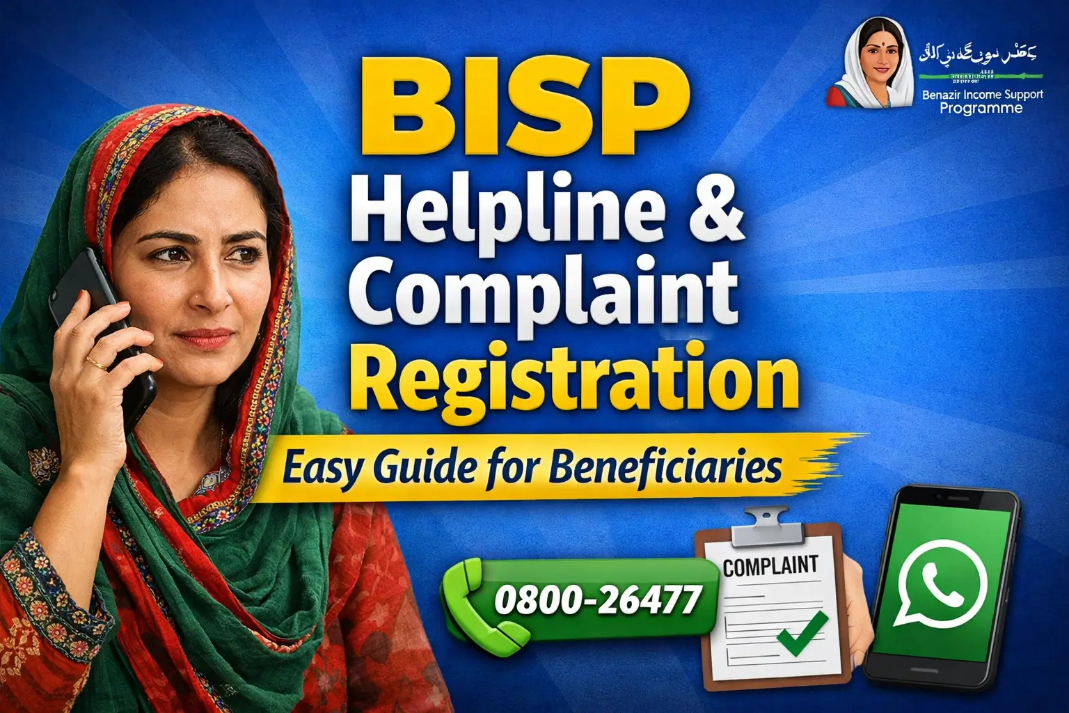 BISP Helpline & Complaint Registration 2026 – Easy Guide