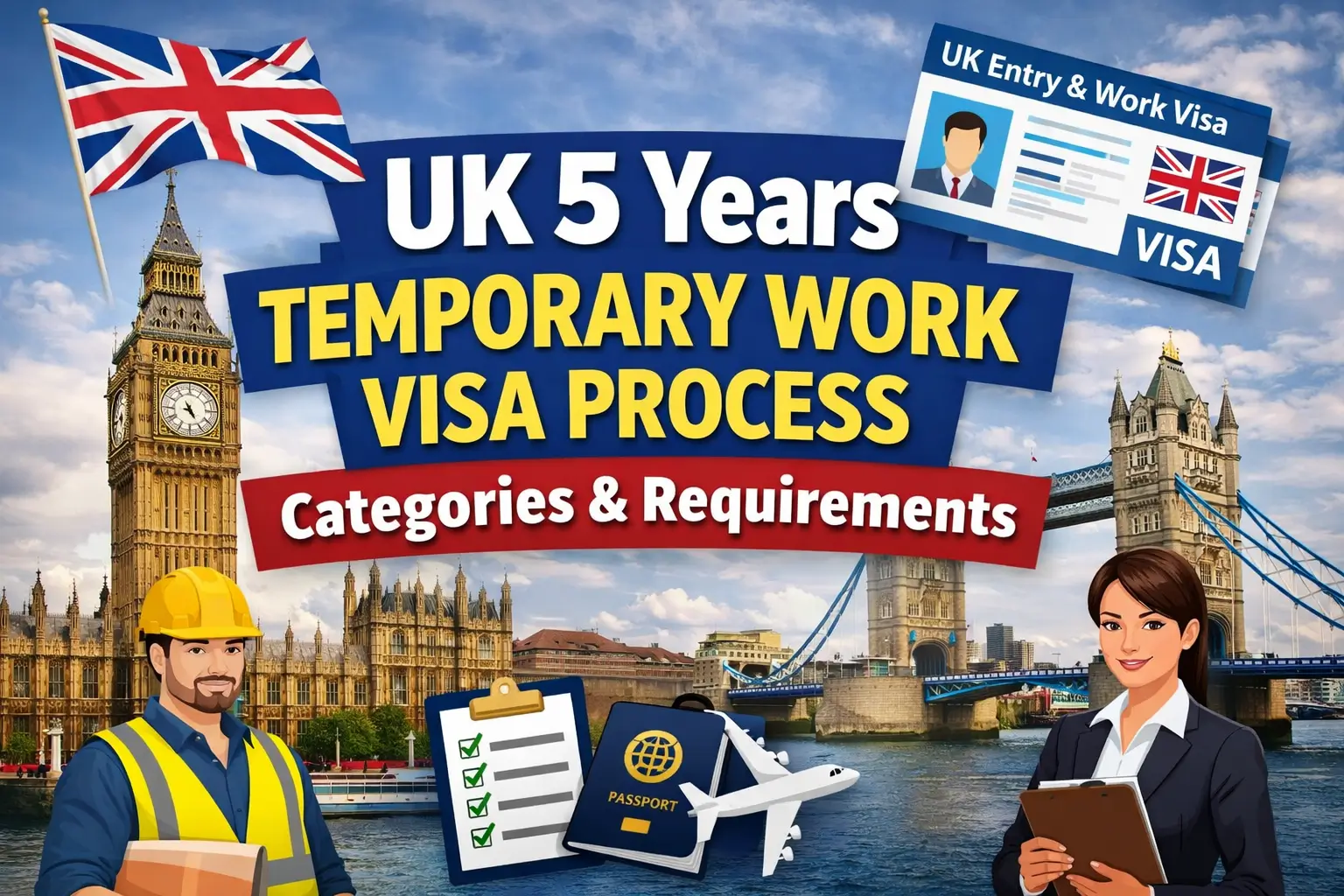 UK 5 Years Temporary Work Visa Process