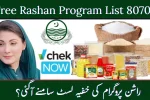 8070 Free Rashan Program List 2026 – Check CNIC Online