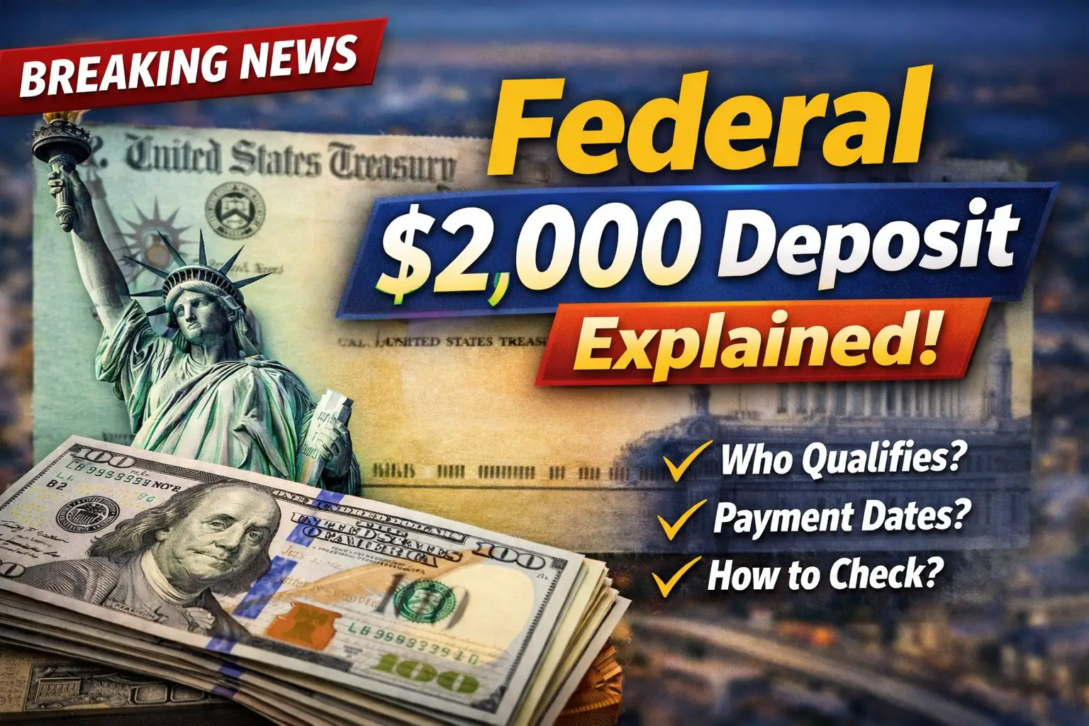 Federal $2 000 Deposit Explained