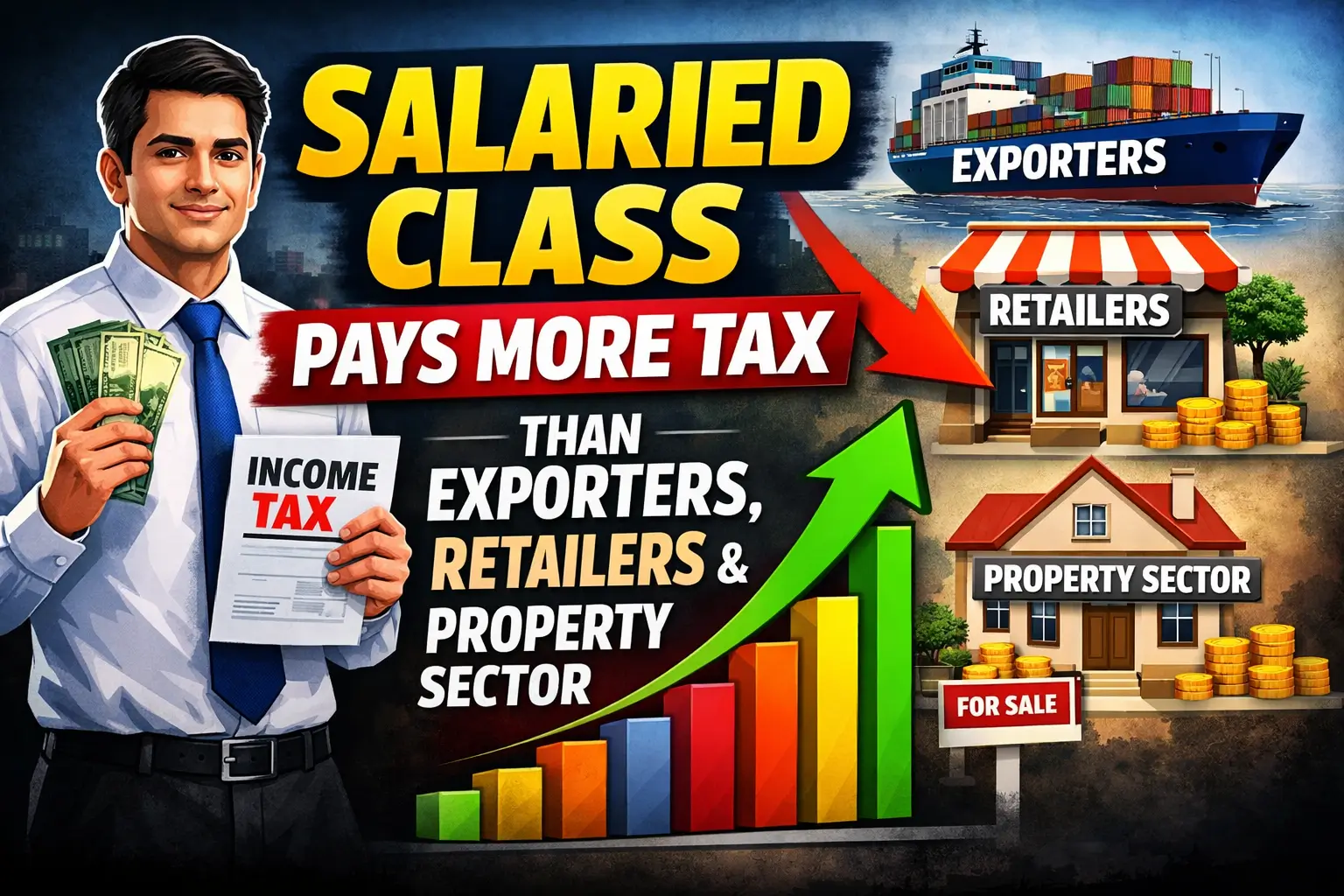 Salaried Class Pays More Income Tax Than Exporters in 2026
