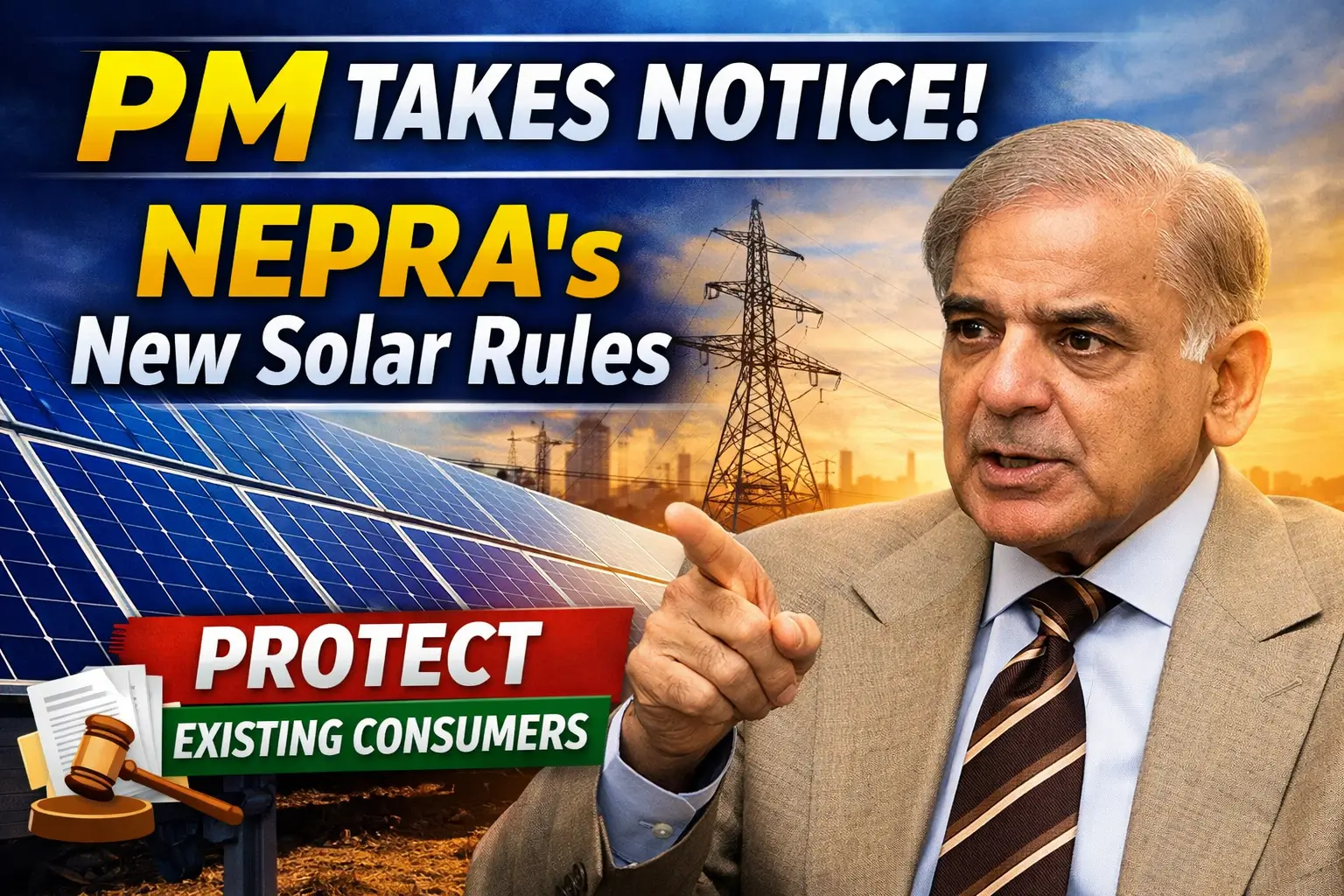 PM Takes Notice of NEPRA Solar Rules