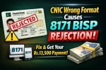 CNIC Wrong Format Causes 8171 BISP Rejection 2026 Guide