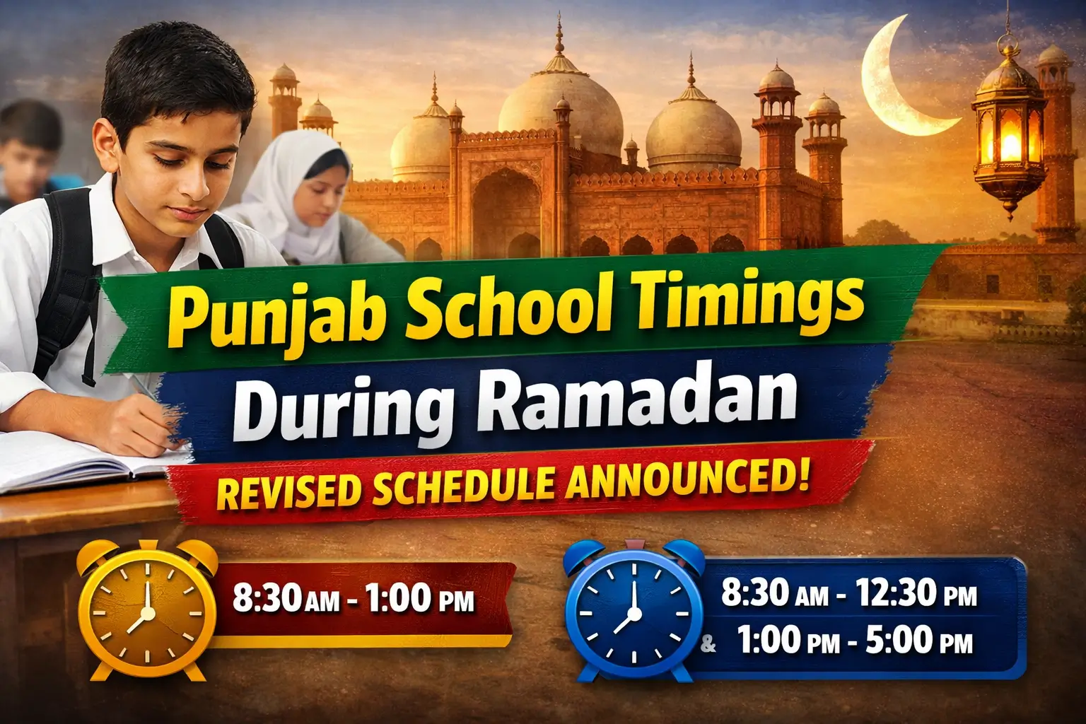 Punjab School Timings During Ramadan