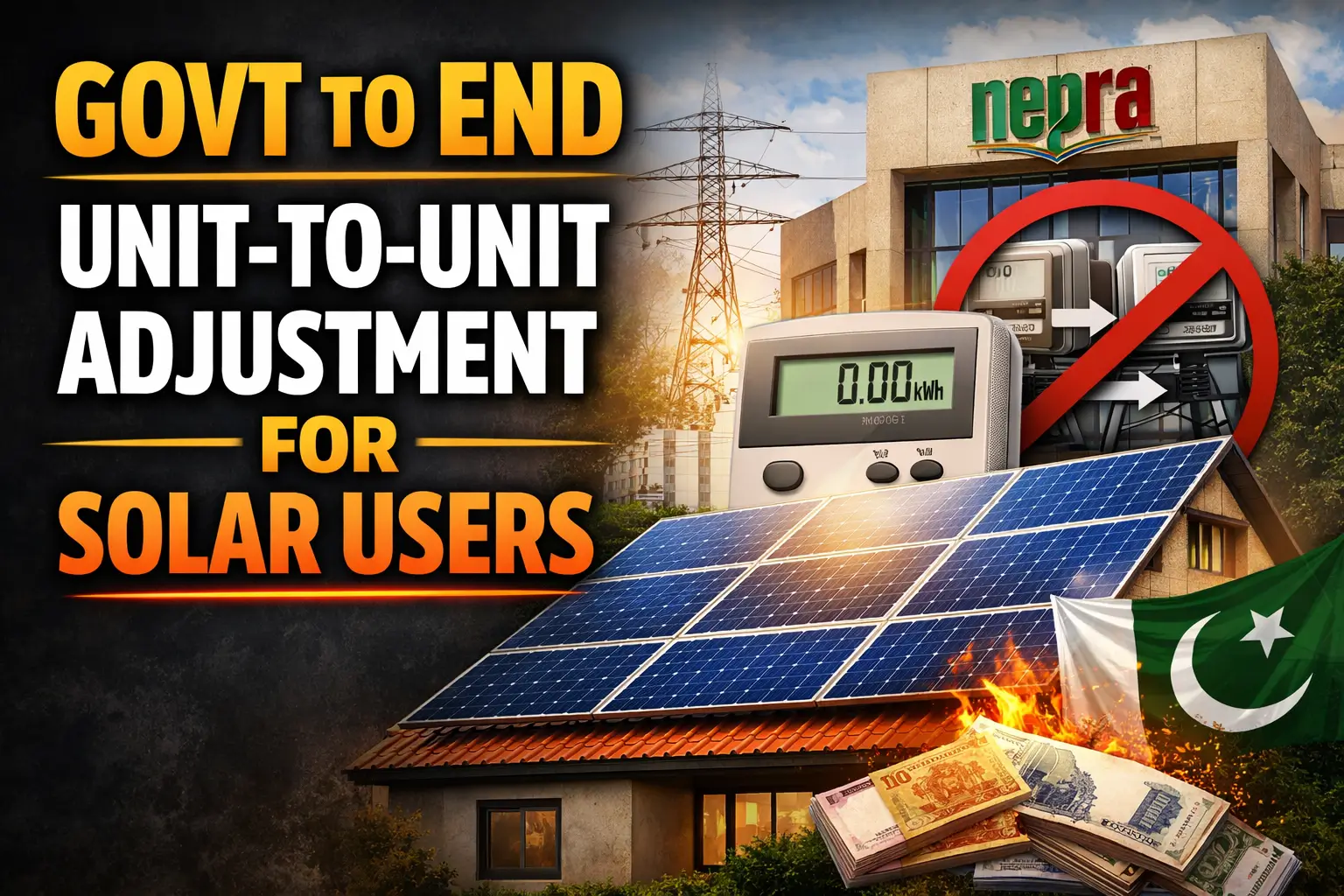 Govt Moves To End Unit-to-Unit Adjustment for Solar Users