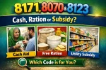 8171, 8070 And 8123 Codes Explained – Cash, Ration or Subsidy in 2026