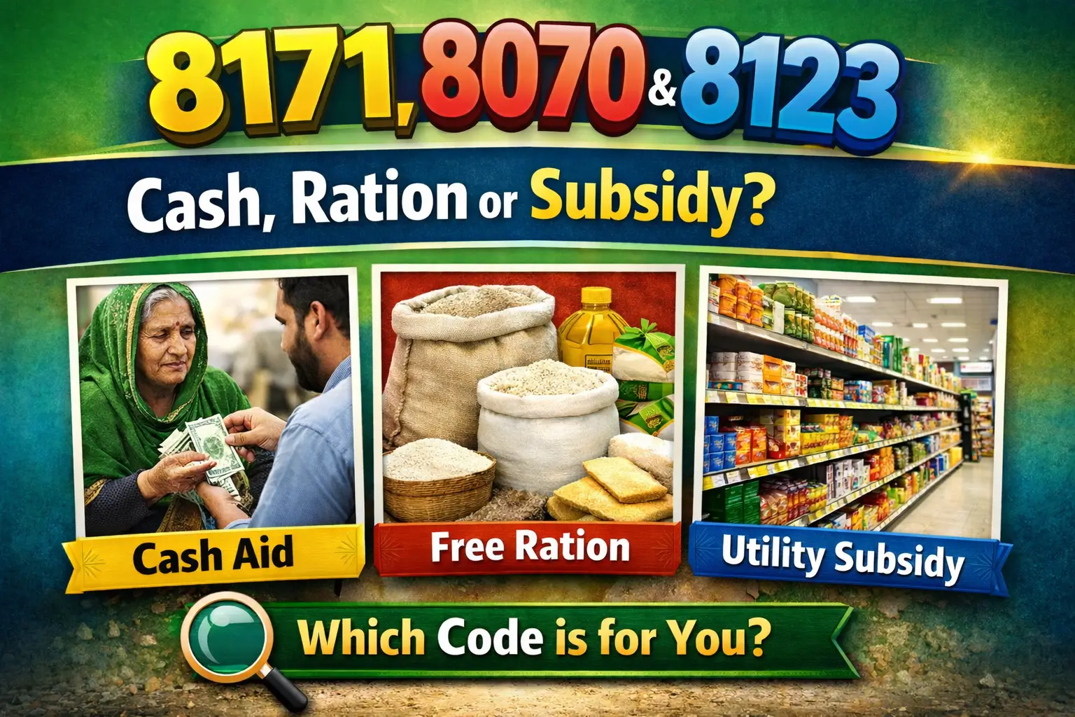 8171, 8070 And 8123 Codes Explained – Cash, Ration or Subsidy in 2026