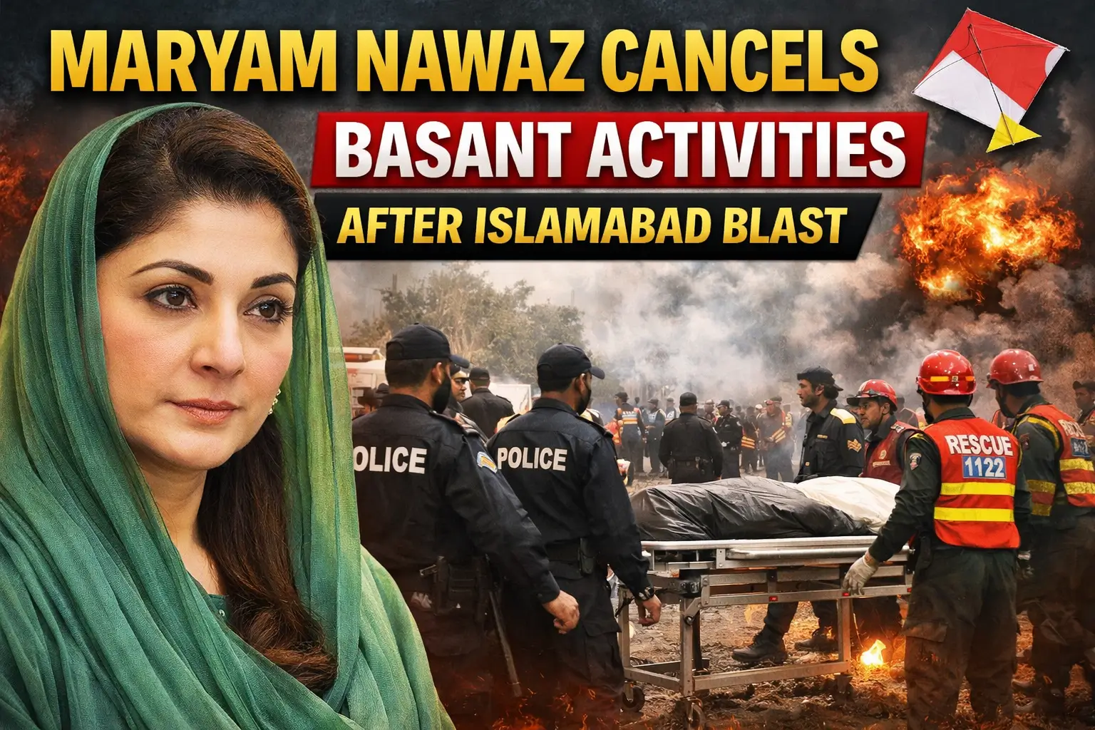 Maryam Nawaz Cancels Basant Activities After Islamabad Blast