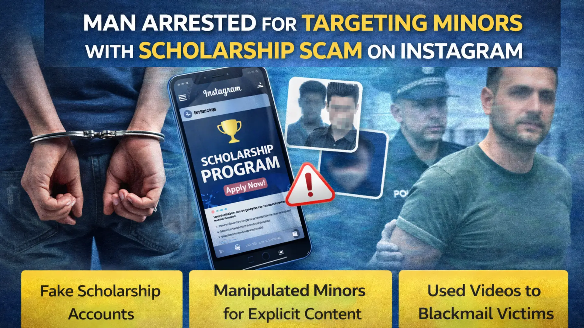 Man Arrested for Targeting Minors With Scholarship Scam on Instagram: What You Need to Know in 2026